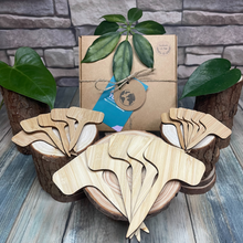 Load image into Gallery viewer, Stakes Bamboo Plant Naming Labels Gift Set