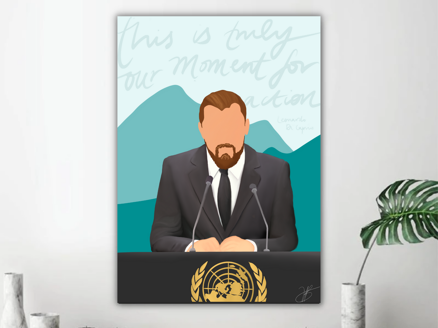 Wall Canvas - Leonardo DiCaprio Artwork