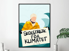Load image into Gallery viewer, Wall Canvas - Greta Thunberg Artwork