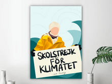 Load image into Gallery viewer, Wall Canvas - Greta Thunberg Artwork