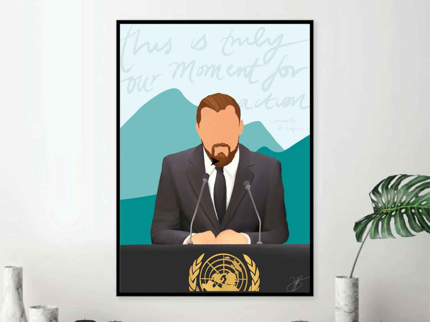 Wall Canvas - Leonardo DiCaprio Artwork