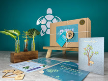 Load image into Gallery viewer, Handcrafted 3 Tube Plant Propagator + Gift Box | Plant Lovers Gift | Gifts For Her | Plant Cuttings | + Free Plant Care App Membership