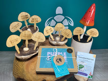 Load image into Gallery viewer, 11 x Funny Mushroom Plant Stakes + Gift Box | 100% Eco-Friendly Bamboo | Plant Gifts | Gifts For Plant Lovers | + Free Plant App Membership