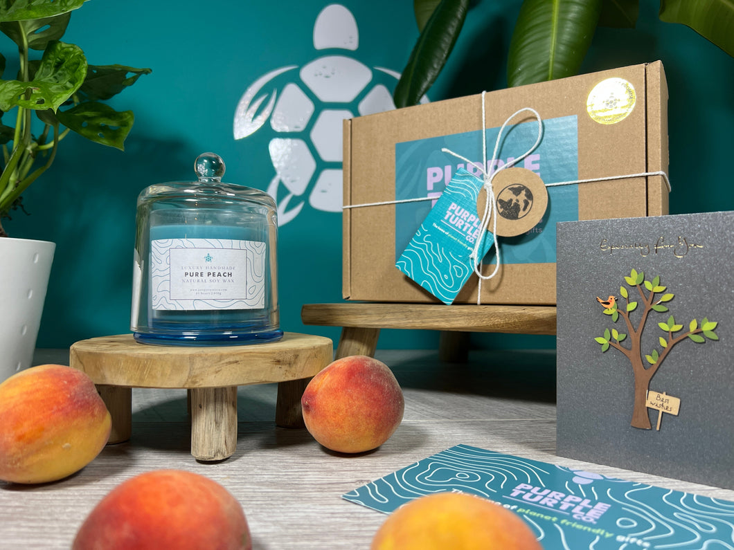 Soy Wax Peach Candle Gift Set